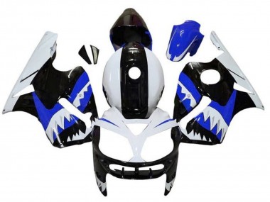 Wholesale 2000-2001 Kawasaki ZX12R Motorcycle Fairings - White Black Blue Shark