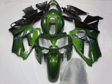 Wholesale 2000-2001 Kawasaki ZX12R Motorcycle Fairings - Dark Green Black Blue