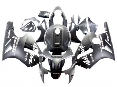 Wholesale 2002-2006 Kawasaki ZX12R Motorcycle Fairings - Matte Black White