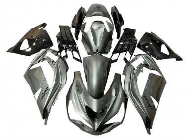 Wholesale 2012-2024 Kawasaki ZX14R ZZR1400 Motorcycle Fairings - Metallic Silver Black