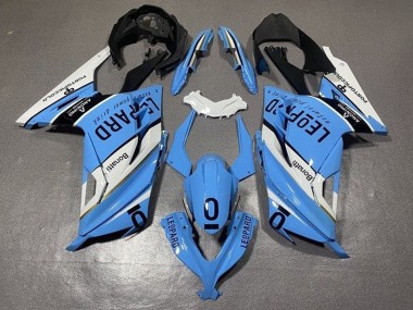 Wholesale 2013-2024 Kawasaki EX300 Motorcycle Fairings - White Blue Black Leopard