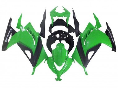Wholesale 2013-2024 Kawasaki EX300 Motorcycle Fairings - Green Black