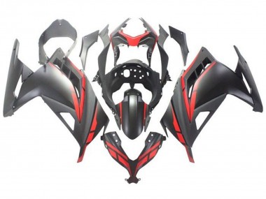 Wholesale 2013-2024 Kawasaki EX300 Motorcycle Fairing - Matte Black Red
