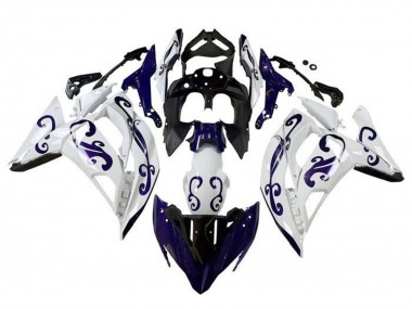 Wholesale 2017-2019 Kawasaki Ninja 650 EX650 Motorcycle Fairings - White Dark Blue Black