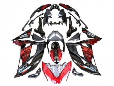 Wholesale 2017-2019 Kawasaki Ninja 650 EX650 Motorcycle Fairings - Red Black Silver