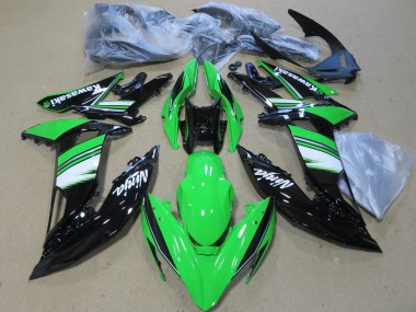 Wholesale 2017-2019 Kawasaki Ninja 650 EX650 Motorcycle Fairings - Green White Glossy Black