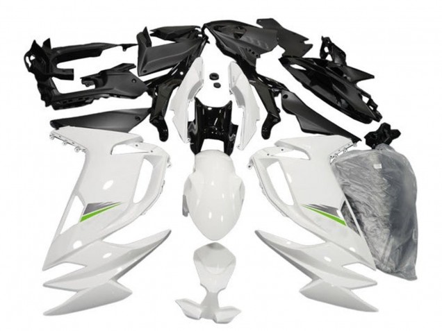 2020-2025 Kawasaki Ninja 650 EX650 Motorcycle Fairings - Glossy White Green
