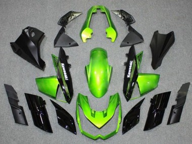 Wholesale 2010-2013 Kawasaki Z1000 Motorcycle Fairings - Green Black