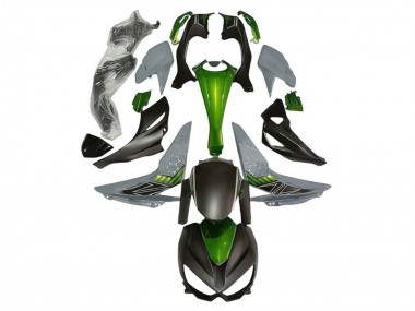 Wholesale 2014-2019 Kawasaki Z1000 Motorcycle Fairings - Green Grey Matte Black