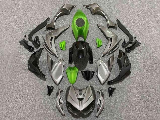 2014-2019 Kawasaki Z1000 Motorcycle Fairings - Grey Green Black