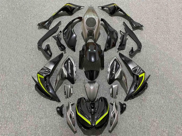 2014-2019 Kawasaki Z1000 Motorcycle Fairings - Black Grey Yellow