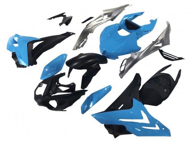 2014-2016 BMW S1000R Motorcycle Fairings - Blue Silver Matte Black