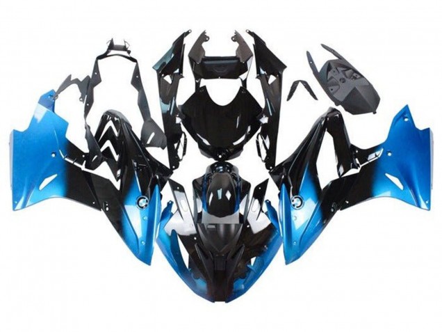 2015-2016 BMW S1000RR Motorcycle Fairings - Blue Glossy Black