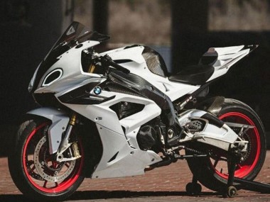 Wholesale 2017-2018 BMW S1000RR Motorcycle Fairings - White Faux Carbon Fiber