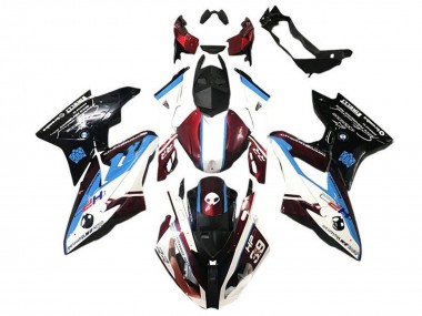 Wholesale 2017-2018 BMW S1000RR Motorcycle Fairing - White Blue Red Glossy Black