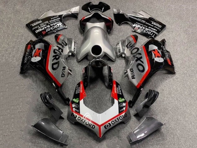 2020-2021 Ducati Panigale V4 V4S Motorcycle Fairings - Silver White Red Black Carbon Fiber Style