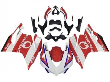 Wholesale 2015-2020 Ducati 959/1299 Motorcycle Fairings - White Red Blue Pramac