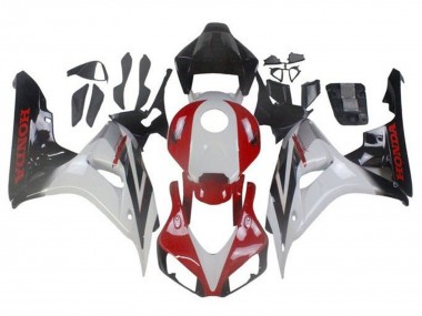 Wholesale 2006-2007 Honda CBR1000RR Motorcycle Fairings - White Red Glossy Black Fade