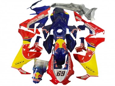 Wholesale 2017-2023 Honda CBR1000RR Motorcycle Fairings - Blue Yellow Red Bull Hayden
