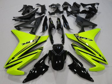 Wholesale 2016-2018 Honda CBR500R Motorcycle Fairings - Neon Yellow Glossy Black