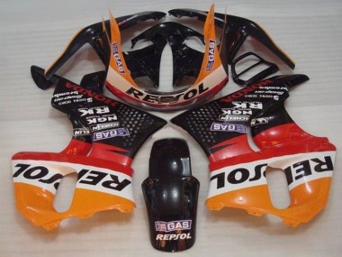 Wholesale 1996-1997 Honda CBR900RR 893 Motorcycle Fairings - Orange White Red Glossy Black Repsol