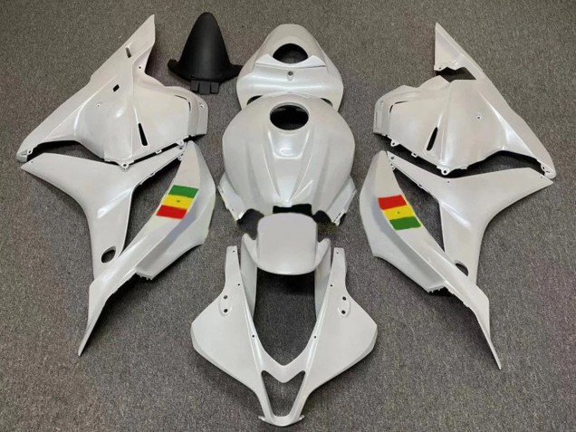 2007-2008 Honda CBR600RR Motorcycle Fairings - White