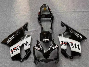 Wholesale 2001-2003 Honda CBR600 F4i Motorcycle Fairings - Glossy Black White West