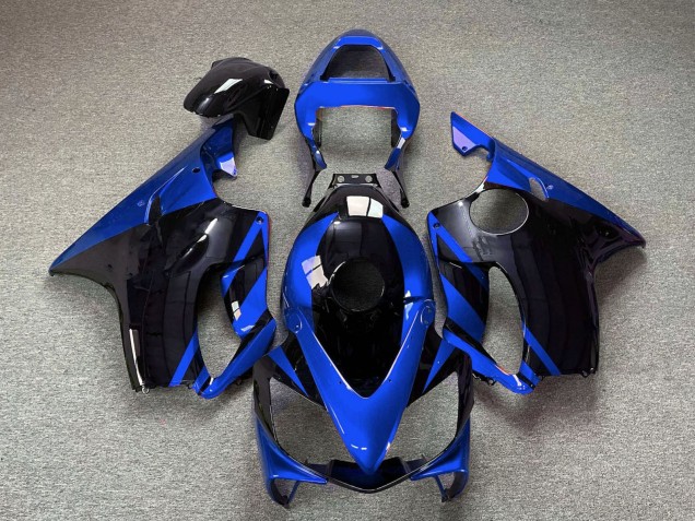 2001-2003 Honda CBR600 F4i Motorcycle Fairings - Blue Glossy Black