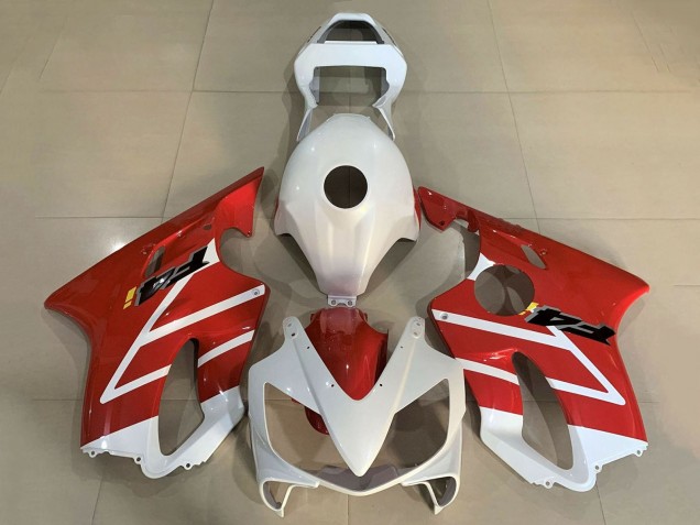 2001-2003 Honda CBR600 F4i Motorcycle Fairings - White Red