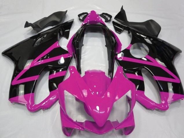 2004-2007 Honda CBR600 F4i Motorcycle Fairing - Pink Glossy Black