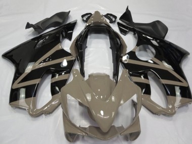 Wholesale 2004-2007 Honda CBR600 F4i Motorcycle Fairings - Taupe Brown Glossy Black