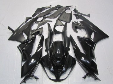 Wholesale 2007-2008 Kawasaki ZX6R Motorcycle Fairings - Glossy Black Matte Black