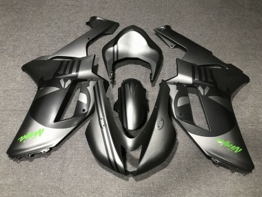 Wholesale 2007-2008 Kawasaki ZX6R Motorcycle Fairings - Matte Silver Matte Black Skull