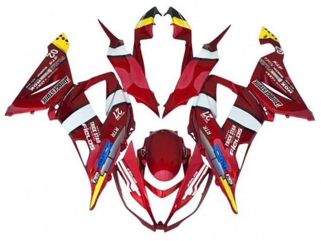 2013-2018 Kawasaki ZX6R Motorcycle Fairings - Red Yellow White Blue