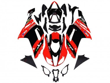 Wholesale 2013-2018 Kawasaki ZX6R Motorcycle Fairings - Red Black Elf