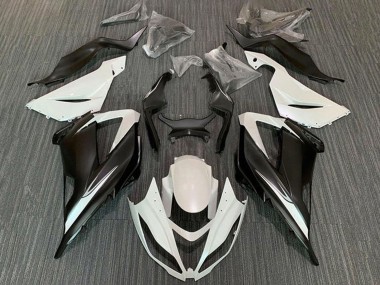 Wholesale 2013-2018 Kawasaki ZX6R Motorcycle Fairing Kits - White Matte Black
