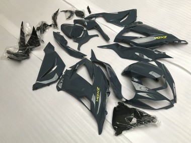 Wholesale 2013-2018 Kawasaki ZX6R Motorcycle Fairings - Dark Grey Yellow