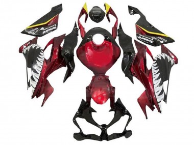 Wholesale 2019-2022 Kawasaki ZX6R Motorcycle Fairings - Candy Red Yellow White Shark