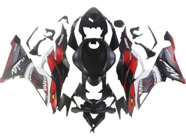 Wholesale 2019-2022 Kawasaki ZX6R Motorcycle Fairings - Matte Black Red White Shark