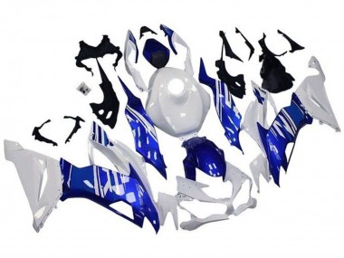 Wholesale 2019-2022 Kawasaki ZX6R Motorcycle Fairings - White Blue
