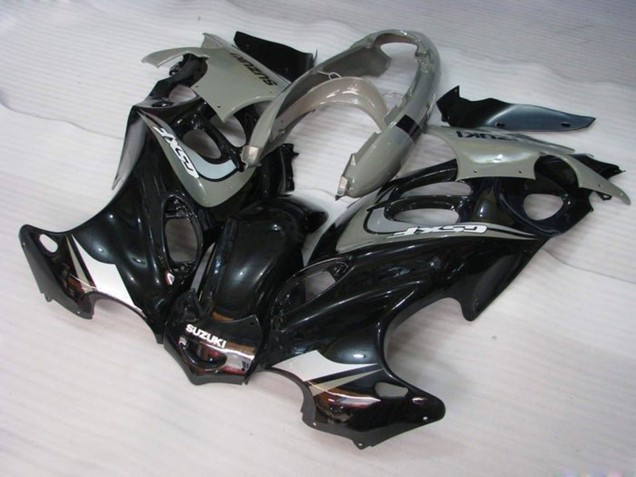 2004-2006 Suzuki GSX600F/GSX750F Motorcycle Fairings - Glossy Black Grey