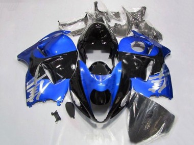 Wholesale 1996-2007 Suzuki GSXR 1300 Hayabusa Motorcycle Fairings - Blue Chrome Black
