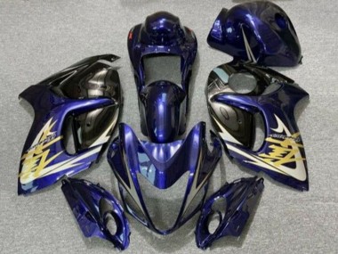 Wholesale 2008-2020 Dark Blue Black Gold Suzuki GSXR 1300 Hayabusa Motorcycle Fairings