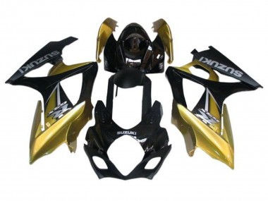 Wholesale 2005-2006 Suzuki GSXR 1000 Motorcycle Fairings - Black Gold Silver
