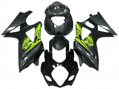 Wholesale 2005-2006 Suzuki GSXR 1000 Motorcycle Fairings - Black Grey Neon Yellow