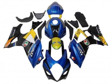 Wholesale 2005-2006 Suzuki GSXR 1000 Motorcycle Fairings - Blue Yellow Black Shark