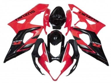 Wholesale 2005-2006 Suzuki GSXR 1000 Motorcycle Fairings - Red Glossy Black Stripe