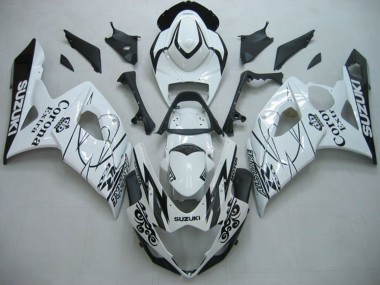 Wholesale 2005-2006 Suzuki GSXR 1000 Motorcycle Fairings - White Black Alstare Corona