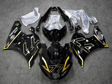 Wholesale 2017-2024 Suzuki GSXR1000 Motorcycle Fairings - Black Gold 77