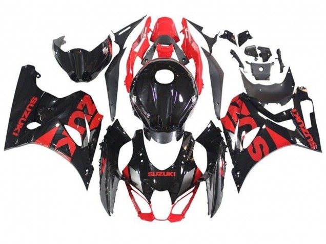 2017-2024 Suzuki GSXR1000 Motorcycle Fairings - Black Red